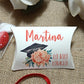 SCATOLA CUSCINO LAUREA - Cappello e fiori