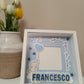 SHADOW BOX ELEFANTINO con INSERTO PER FOTO + NOME