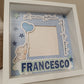 SHADOW BOX ELEFANTINO con INSERTO PER FOTO + NOME